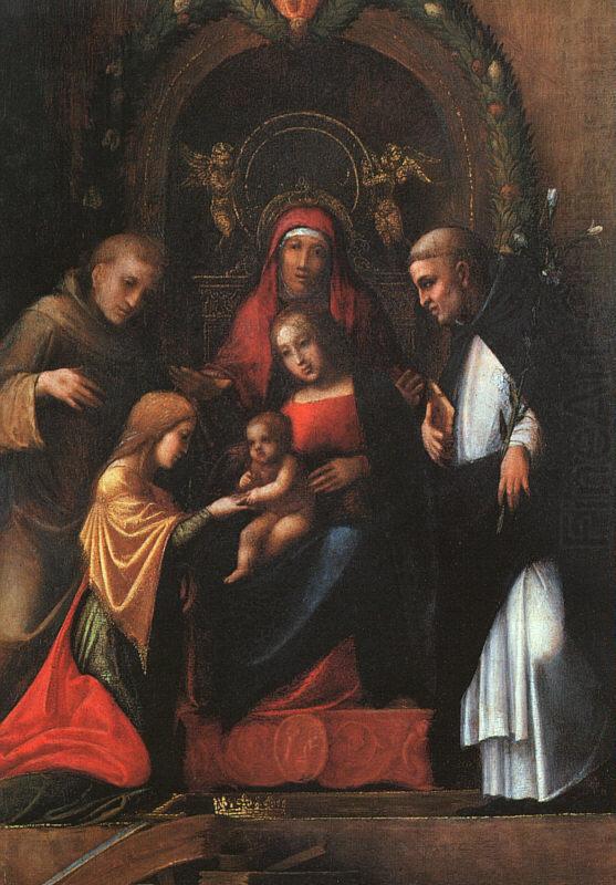 The Mystic Marriage of St. Catherine dfg, CORNELISZ VAN OOSTSANEN, Jacob